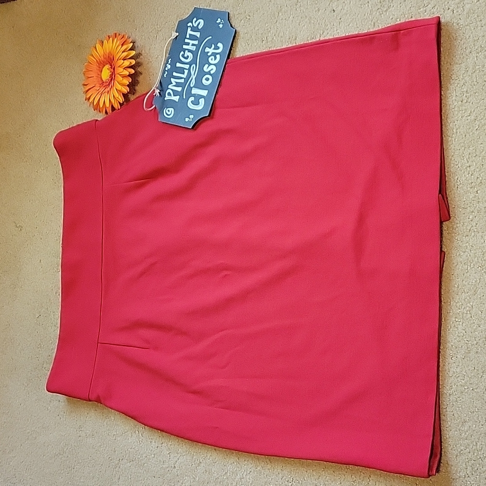 Isabella DeMarco Tahari Levine Skirt Red Size 8 Straight